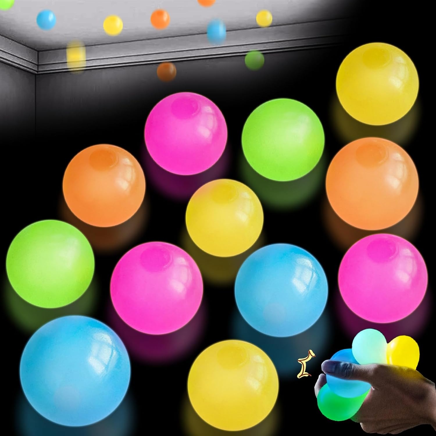 Kids Toys Under £5 - 5/10 pezzi palline appiccicose che si