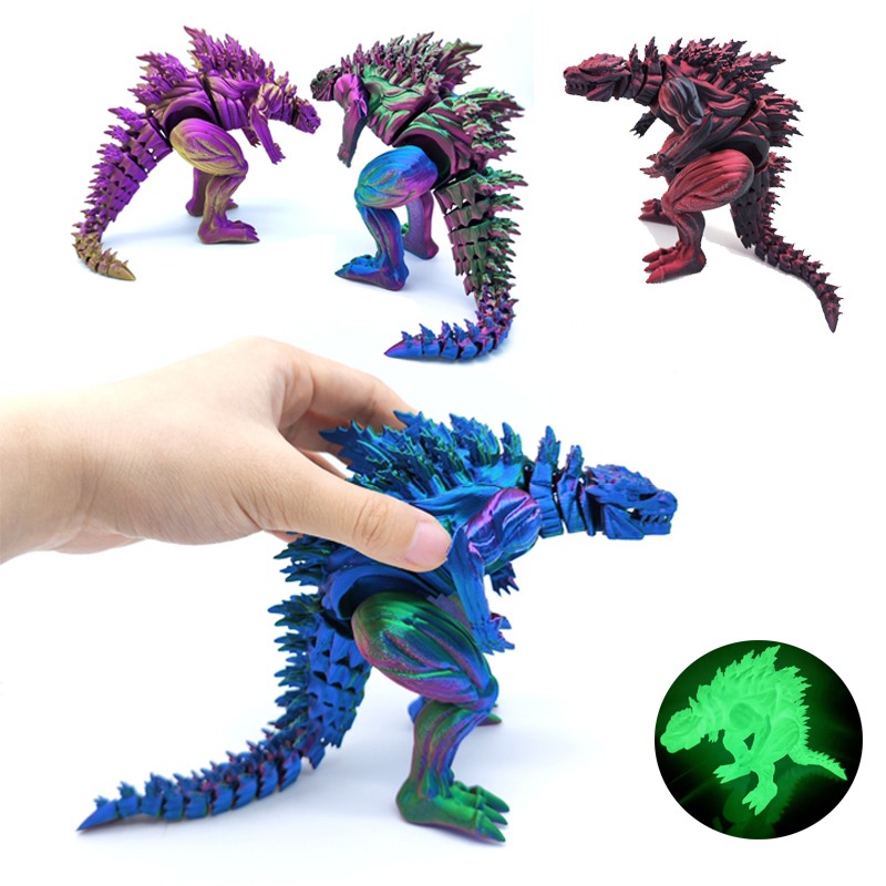Dinosaur Figurine Set - Action Figure di Dinosauro Muscoloso Stampato
