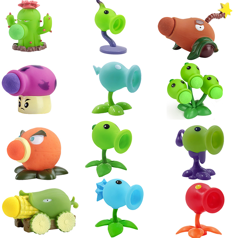 Kids Zombie Toys - 1 pz Piante vs Zombies Peashooter