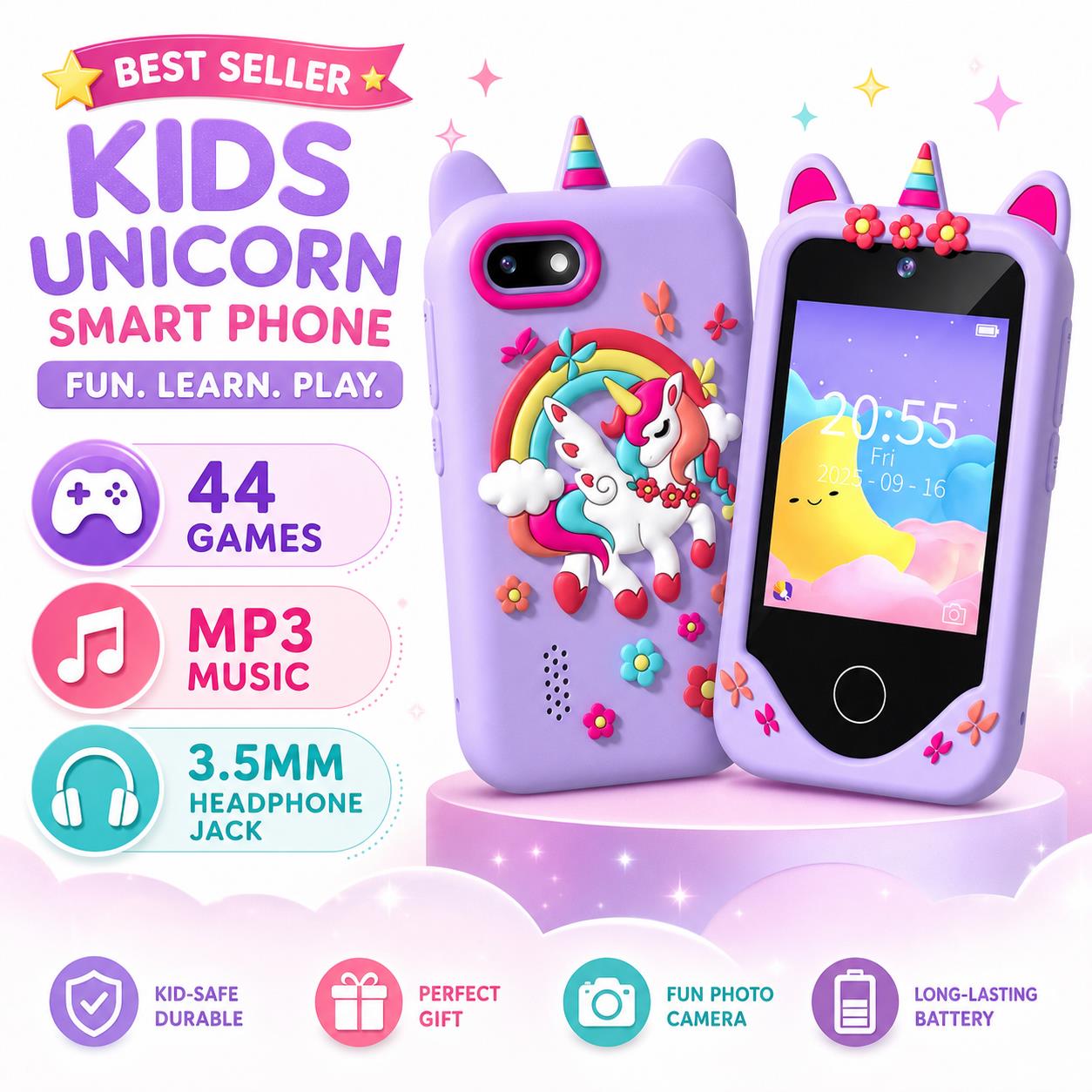 Kids Toys Smartphone - Telefono giocattolo intelligente per bambini 44