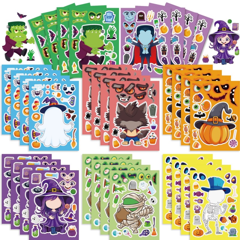 Kids Zombie Toys - Giochi di società di Halloween Adesivi