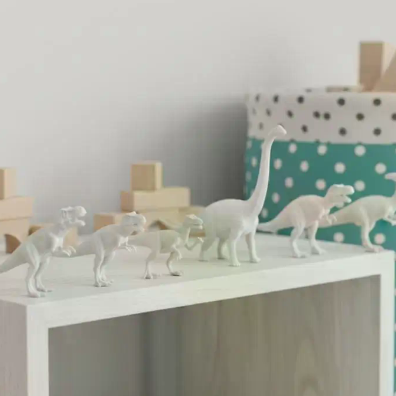 Kid Toys And Craft - Set di Giocattoli Dinosauro Bianco da