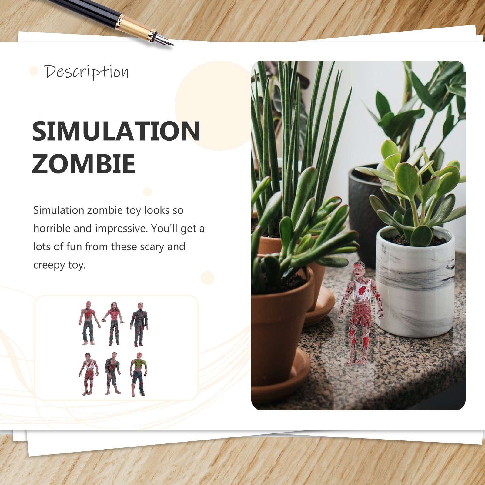 6 Pezzi di Decorazioni di Hall - Kids Zombie Toys recensione e prezzo