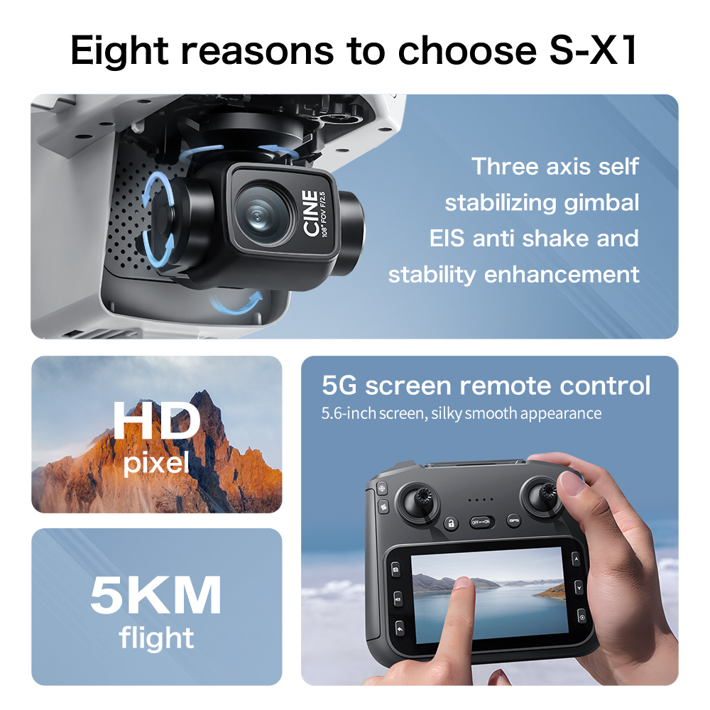 Drone Originale S-X1 8K HD Pro - Kids Toys Drone recensione e prezzo