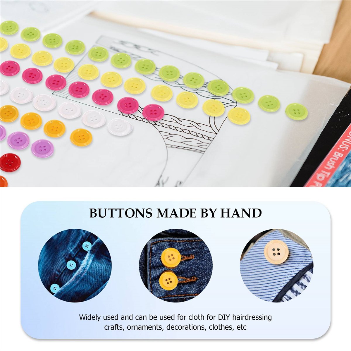 Set di 100 bottoni da cucito M - Kids Toys Mall recensione e prezzo